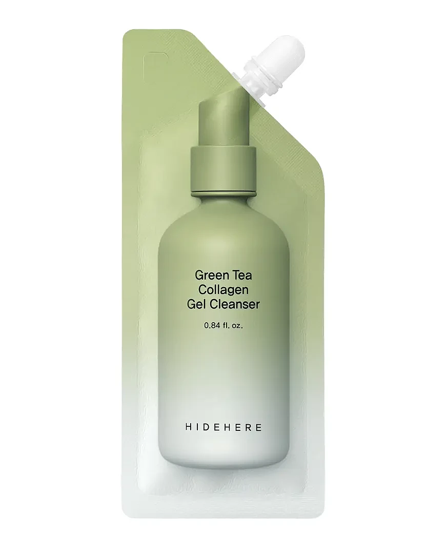 HIDEHERE Green Tea Collagen Gel Cleanser 25ml